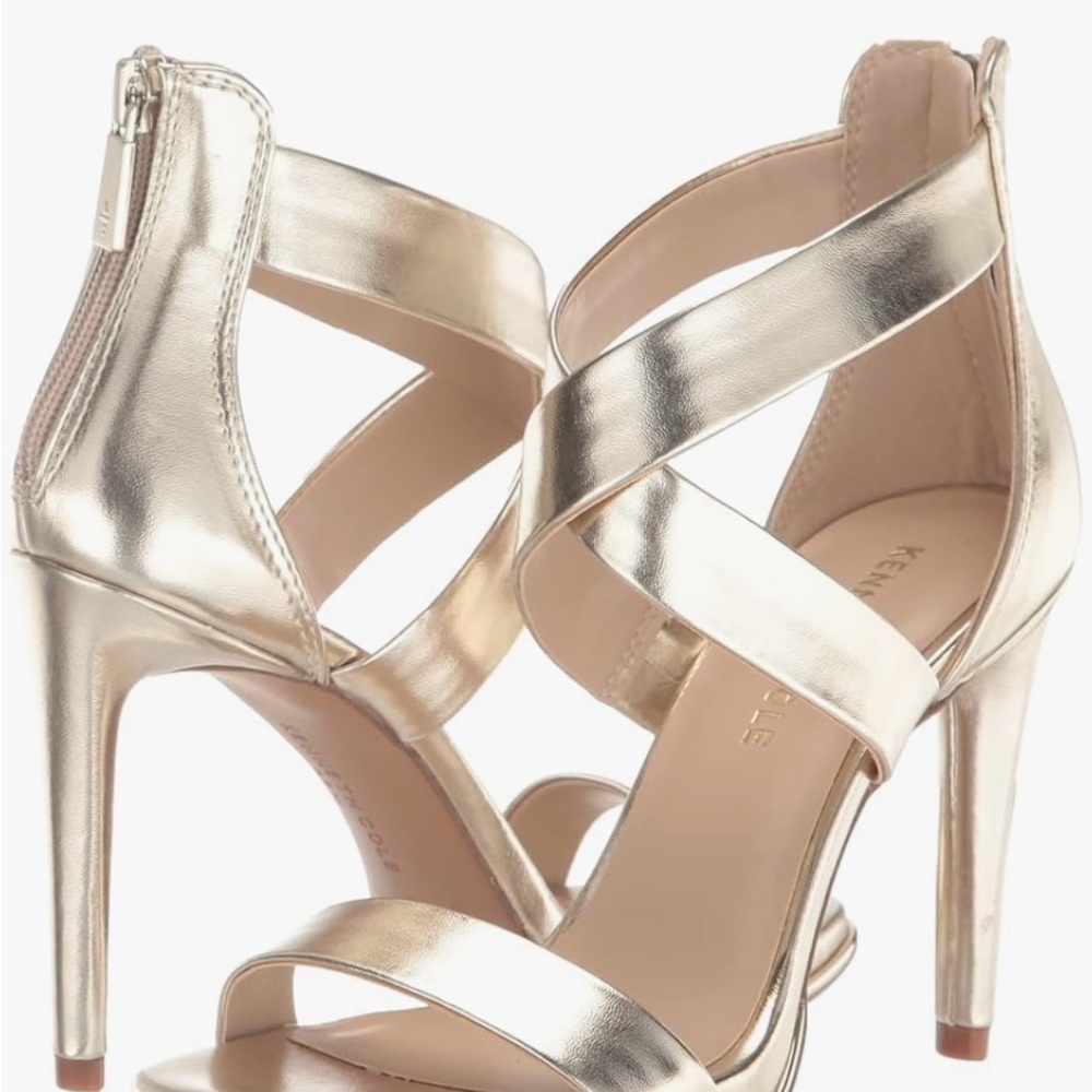 KENNETH COLE BROOKE CROSS STRAP HEELED SANDAL SIZE 11 WOMEN’S